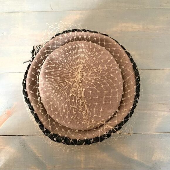 Vtg Jo Lyn Original Elegance Toque Netted Wool Hat main image 8